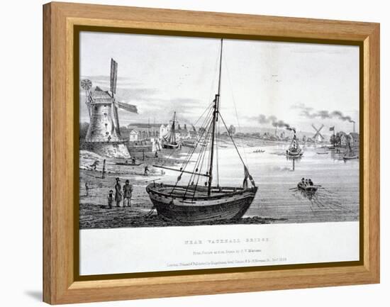 Vauxhall Bridge, London, 1829-FV Martens-Framed Premier Image Canvas