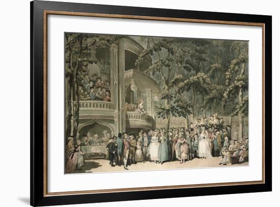 Vauxhall, Engraved by Robert Pollard (1755-1838) and Aquatinted by Francis Jukes (1747-1812),…-Thomas Rowlandson-Framed Giclee Print