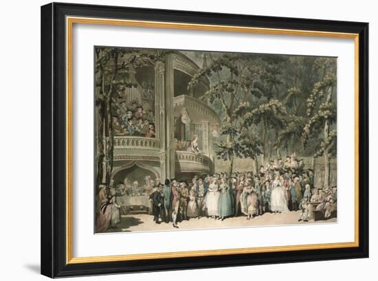 Vauxhall, Engraved by Robert Pollard (1755-1838) and Aquatinted by Francis Jukes (1747-1812),…-Thomas Rowlandson-Framed Giclee Print