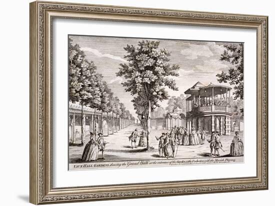 Vauxhall Gardens, Lambeth, London, C1751-Samuel Wale-Framed Giclee Print