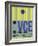 VCE Venice Luggage Tag I-NaxArt-Framed Art Print