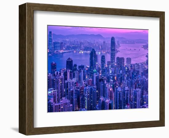 Vctoria Peak Hong Kong-Marco Carmassi-Framed Photographic Print