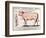 Veal: Diagram Depicting the Different Cuts of Meat-French School-Framed Giclee Print