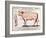 Veal: Diagram Depicting the Different Cuts of Meat-French School-Framed Giclee Print