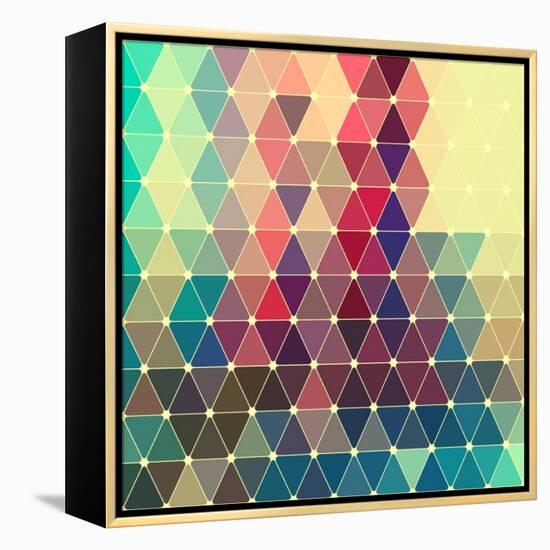 Vector Abstract Colorful Geometric Pattern-Maksim Krasnov-Framed Stretched Canvas