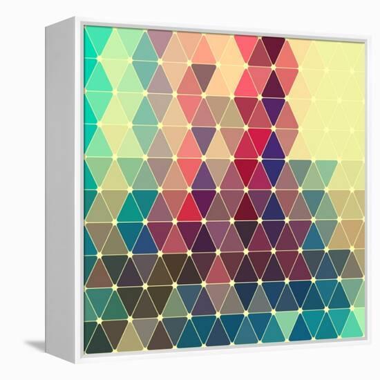 Vector Abstract Colorful Geometric Pattern-Maksim Krasnov-Framed Stretched Canvas