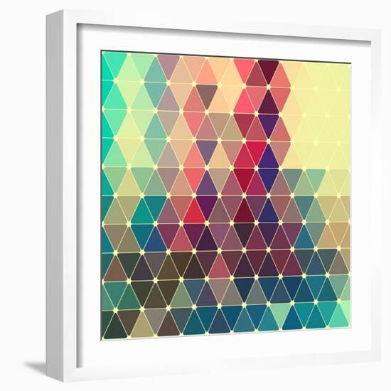 Vector Abstract Colorful Geometric Pattern-Maksim Krasnov-Framed Art Print