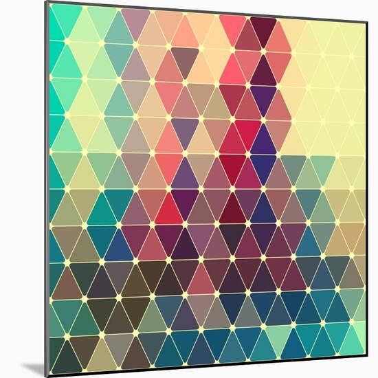 Vector Abstract Colorful Geometric Pattern-Maksim Krasnov-Mounted Art Print