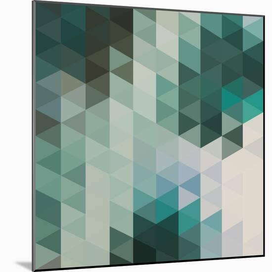 Vector Abstract Triangles Background-Maksim Krasnov-Mounted Art Print