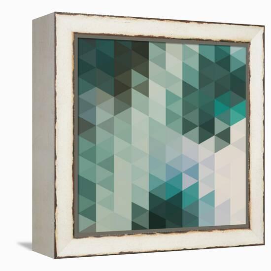 Vector Abstract Triangles Background-Maksim Krasnov-Framed Stretched Canvas