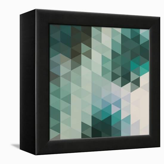 Vector Abstract Triangles Background-Maksim Krasnov-Framed Stretched Canvas