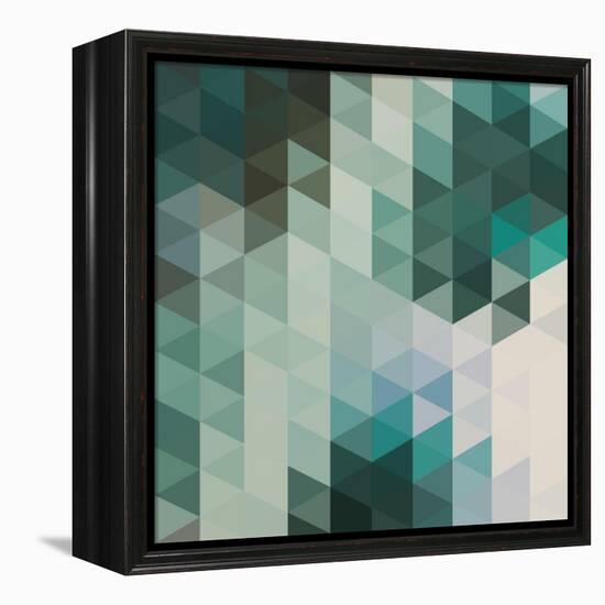 Vector Abstract Triangles Background-Maksim Krasnov-Framed Stretched Canvas