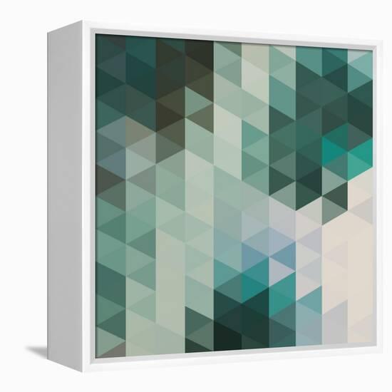 Vector Abstract Triangles Background-Maksim Krasnov-Framed Stretched Canvas