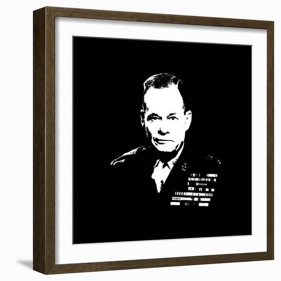 Vector Artwork of Lieutenant General Lewis Burwell Chesty Puller-Stocktrek Images-Framed Photographic Print