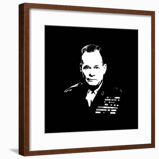 Vector Artwork of Lieutenant General Lewis Burwell Chesty Puller-Stocktrek Images-Framed Photographic Print