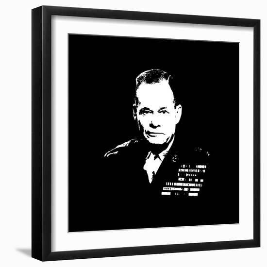 Vector Artwork of Lieutenant General Lewis Burwell Chesty Puller-Stocktrek Images-Framed Photographic Print