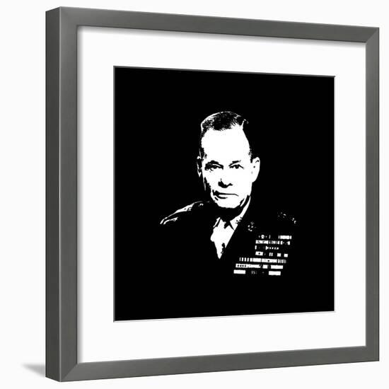 Vector Artwork of Lieutenant General Lewis Burwell Chesty Puller-Stocktrek Images-Framed Photographic Print