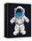 Vector Astronaut Design-braingraph-Framed Stretched Canvas