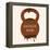 Vector Chocolate Kettlebell with Melting Effect. Kettlebel with Label Chocolate Power . Chocolate-Frantisek Keclik-Framed Stretched Canvas