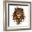 Vector Color Lion Illustration-Julia Waller-Framed Art Print