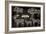 Vector Diagram Cut Carcasses Boar, Bison, Deer, Horse-111chemodan111-Framed Premium Giclee Print