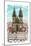 Vector Drawing of Church Our Lady before Tyn in Prague, Czech Republic-Misha-Mounted Art Print