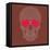 Vector Funny, Candy Skull-karnoff-Framed Stretched Canvas
