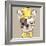 Vector Funny Cartoon Hipster French Bulldog Dog-kavalenkava volha-Framed Art Print