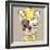 Vector Funny Cartoon Hipster French Bulldog Dog-kavalenkava volha-Framed Art Print