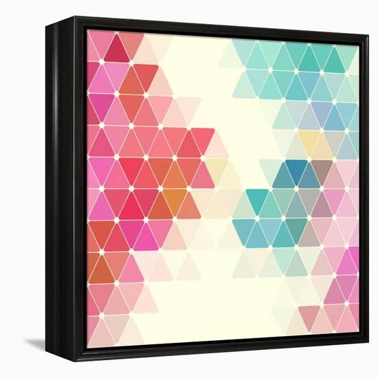 Vector Geometric Background-Maksim Krasnov-Framed Stretched Canvas