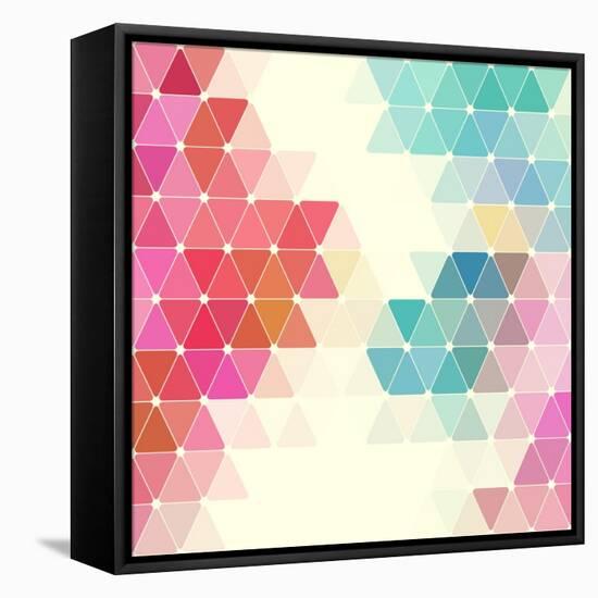 Vector Geometric Background-Maksim Krasnov-Framed Stretched Canvas