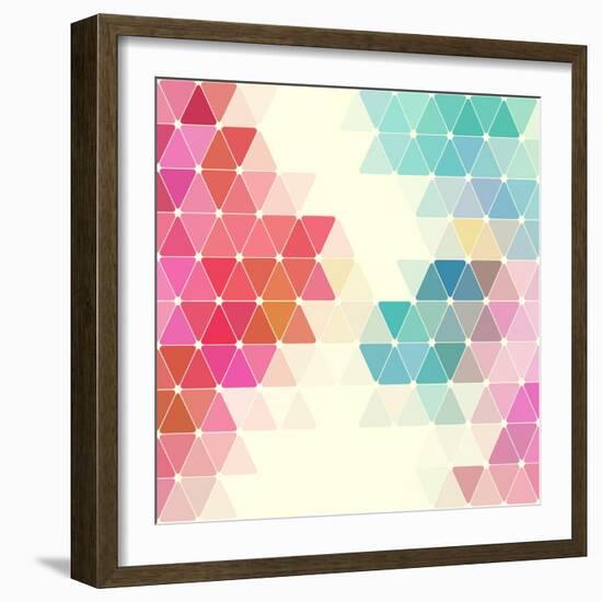 Vector Geometric Background-Maksim Krasnov-Framed Art Print