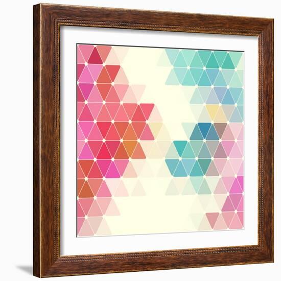 Vector Geometric Background-Maksim Krasnov-Framed Art Print