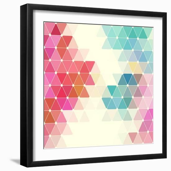 Vector Geometric Background-Maksim Krasnov-Framed Art Print