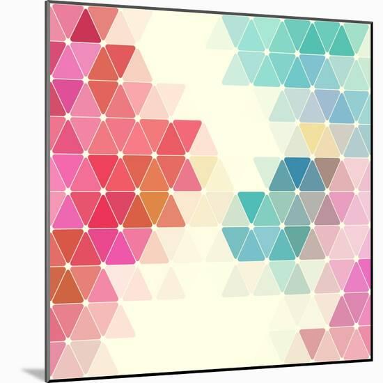 Vector Geometric Background-Maksim Krasnov-Mounted Art Print