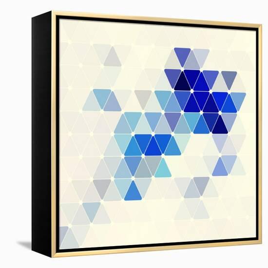 Vector Geometric Background-Maksim Krasnov-Framed Stretched Canvas