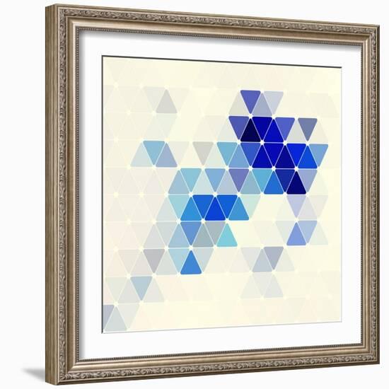 Vector Geometric Background-Maksim Krasnov-Framed Art Print