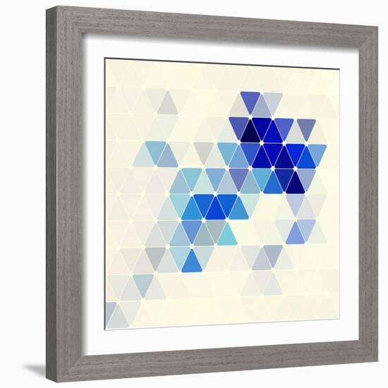 Vector Geometric Background-Maksim Krasnov-Framed Art Print