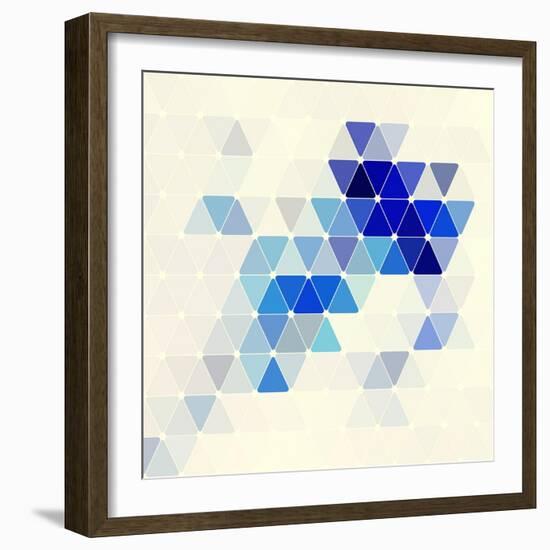 Vector Geometric Background-Maksim Krasnov-Framed Art Print