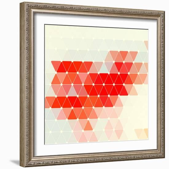 Vector Geometric Background-Maksim Krasnov-Framed Art Print