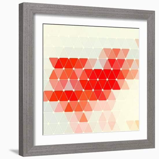 Vector Geometric Background-Maksim Krasnov-Framed Art Print