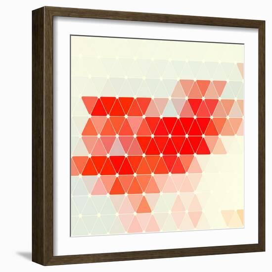 Vector Geometric Background-Maksim Krasnov-Framed Art Print