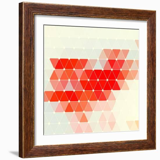 Vector Geometric Background-Maksim Krasnov-Framed Art Print