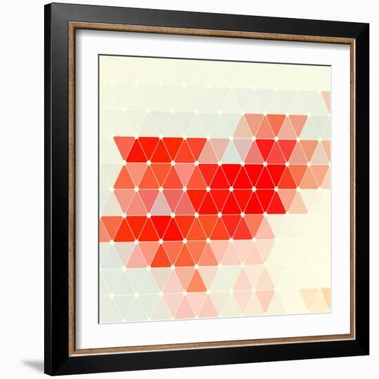 Vector Geometric Background-Maksim Krasnov-Framed Art Print