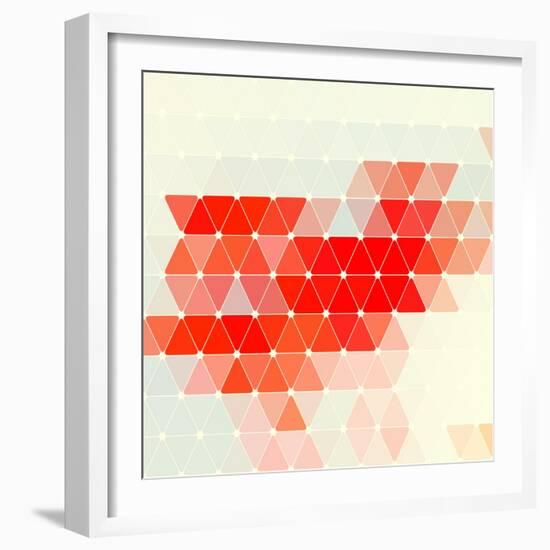 Vector Geometric Background-Maksim Krasnov-Framed Art Print