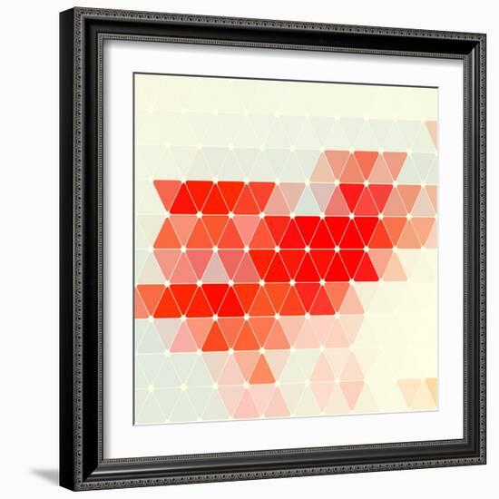 Vector Geometric Background-Maksim Krasnov-Framed Art Print