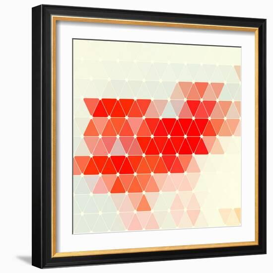 Vector Geometric Background-Maksim Krasnov-Framed Art Print