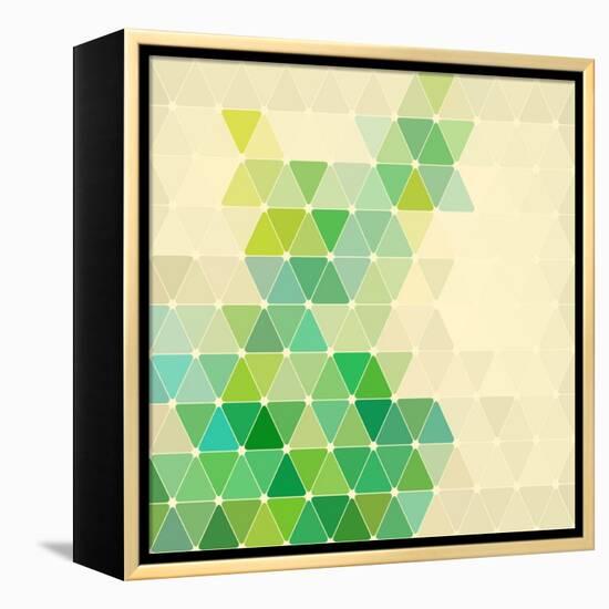Vector Geometric Background-Maksim Krasnov-Framed Stretched Canvas