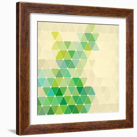 Vector Geometric Background-Maksim Krasnov-Framed Art Print