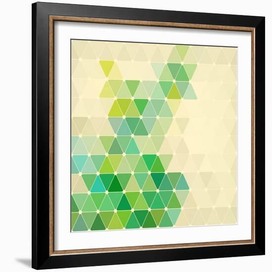 Vector Geometric Background-Maksim Krasnov-Framed Art Print